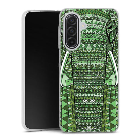 Coque Samsung Galaxy A17 5G Elephant Vert Azteque