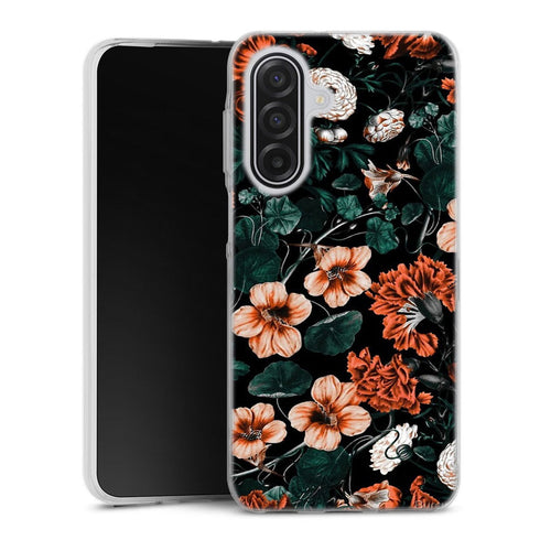 Coque Samsung Galaxy A17 5G Foret de nuit XVII | Housse silicone, antichocs, protection optimale - Motif floral