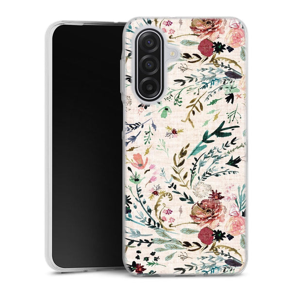 Coque Samsung Galaxy A17 5G Fable Florale | Housse silicone, antichocs, protection optimale - Motif floral