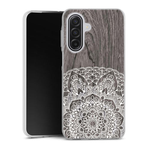 Coque pour Samsung A17 5G Floral Lacet Bois