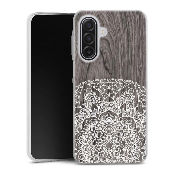 Coque pour Samsung A17 5G Floral Lacet Bois