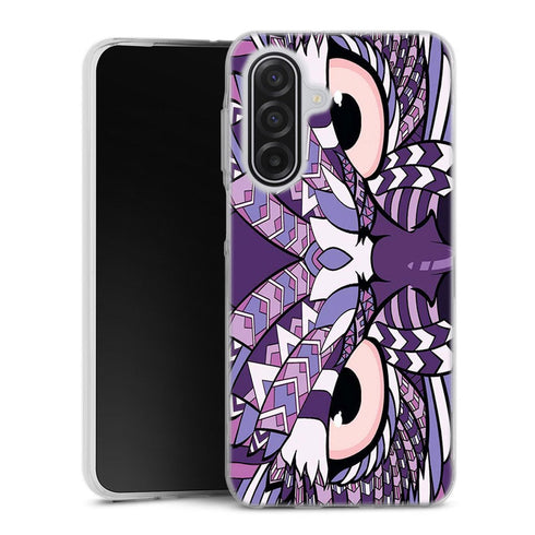 Coque Samsung Galaxy A17 5G Hibou violet Azteque