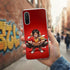 Housse renforcée design Nouveau Monde OnePiece Luffy smile pour Xiaomi Redmi Note 9 , de couleur rouge style Luffy smile streetwear