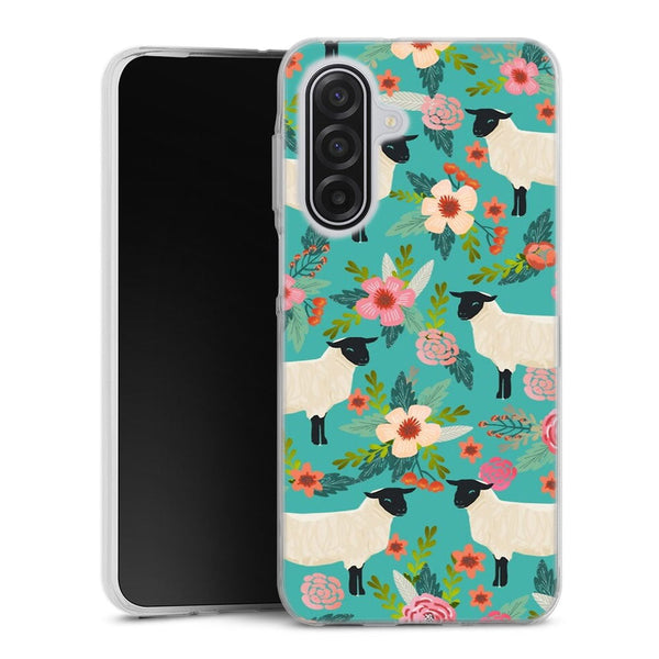Coque Samsung Galaxy A17 5G Motif Floral de sanctuaire de ferme de moutons | Housse silicone, antichocs, protection optimale - Motif floral