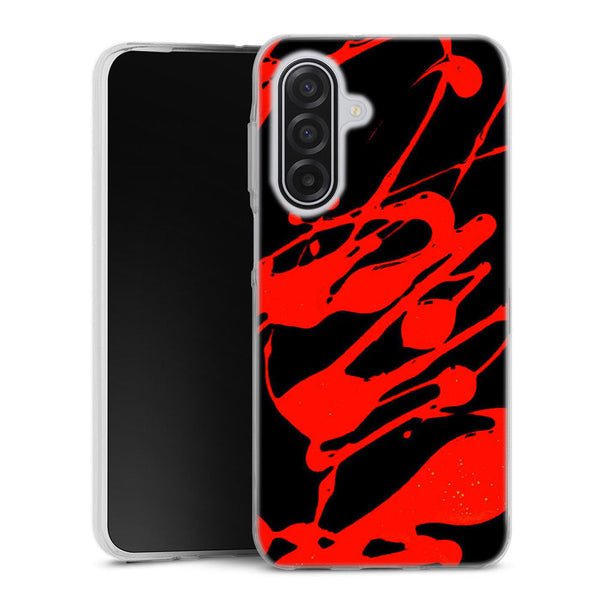 Coque pour Samsung A17 5G Paint Slpash Rouge