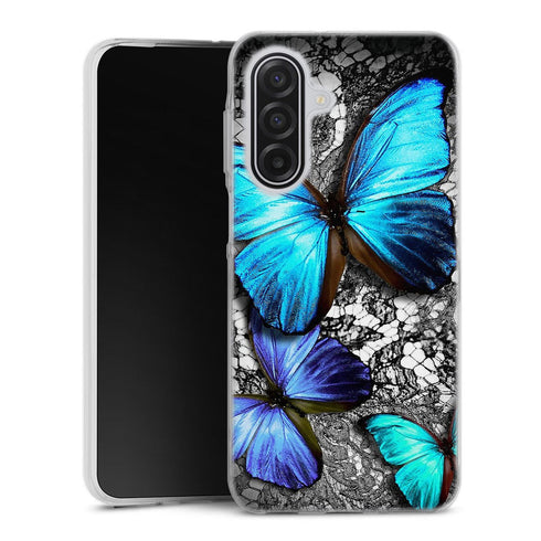 Coque Samsung Galaxy A17 5G Papillon Turquoise