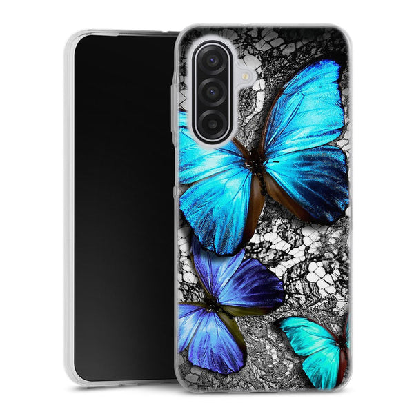 Coque Samsung Galaxy A17 5G Papillon Turquoise