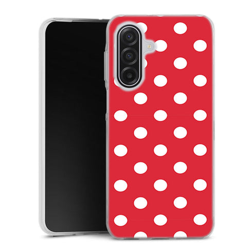 Coque pour Samsung A17 5G Rouge à Pois