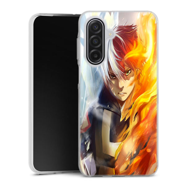 Coque Samsung A17 5G Shoto Todoroki ice and fire