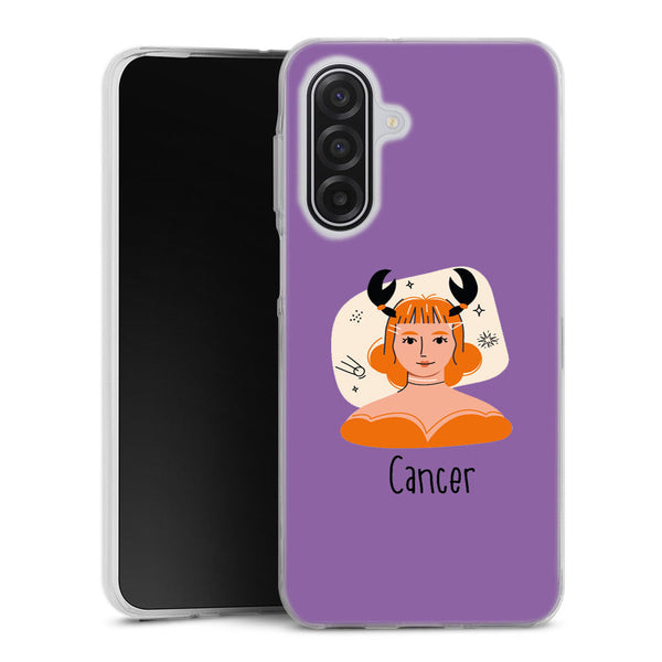 Coque gel silicone Samsung A17 5G Zodiac Cancer