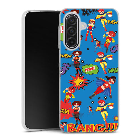 Coque Samsung A17 5G Super Heros Bleu
