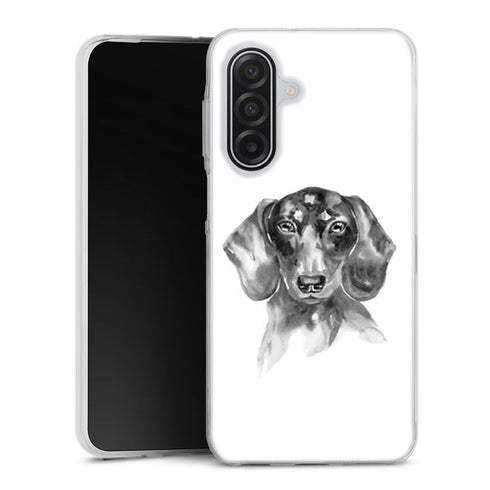 Coque Samsung Galaxy A17 5G Teckel Black and White