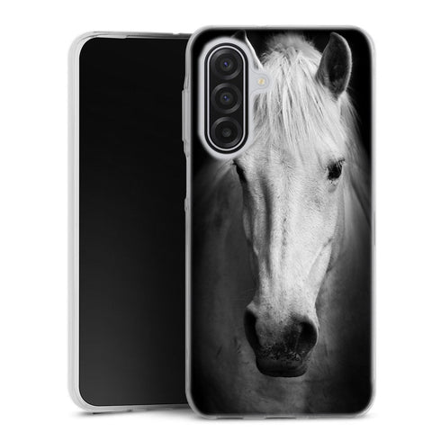 Coque Samsung Galaxy A17 5G Tete de Cheval Noir et Blanc