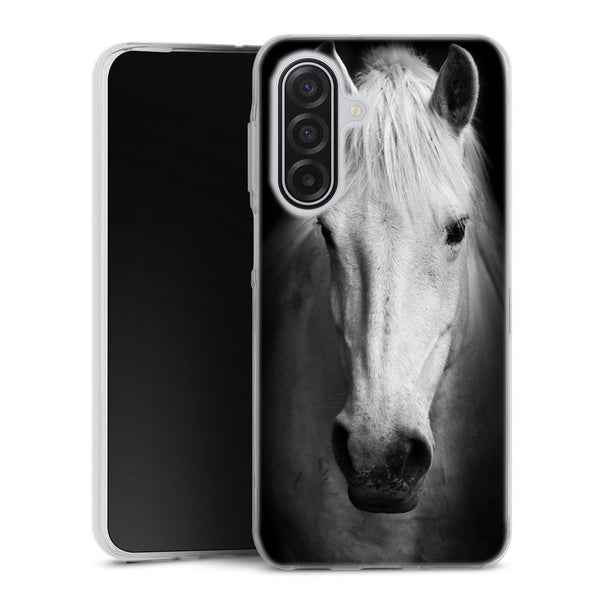 Coque Samsung Galaxy A17 5G Tete de Cheval Noir et Blanc