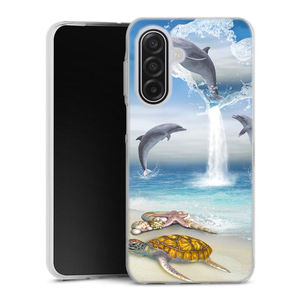 Coque Samsung Galaxy A17 5G Dauphins Heureux