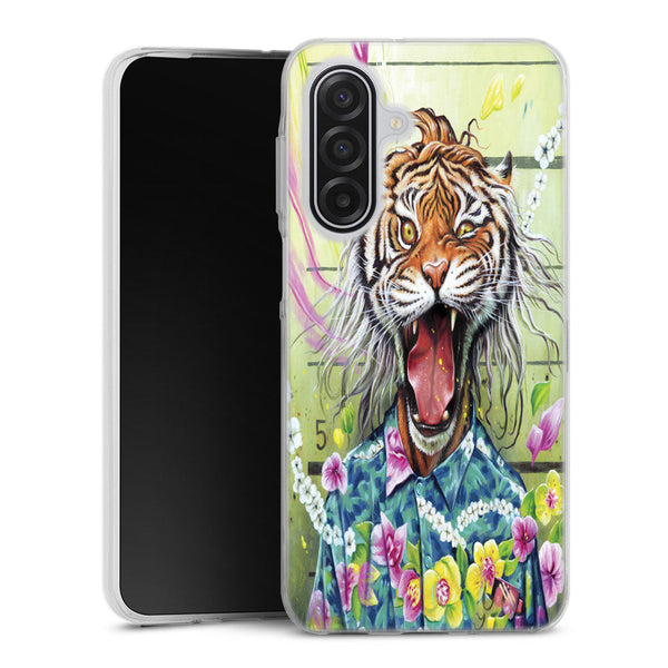 Coque Samsung Galaxy A17 5G Tiger Flowers