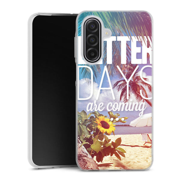 Coque Samsung Galaxy A17 5G Better Days | Housse silicone, antichocs, protection optimale - Motif floral