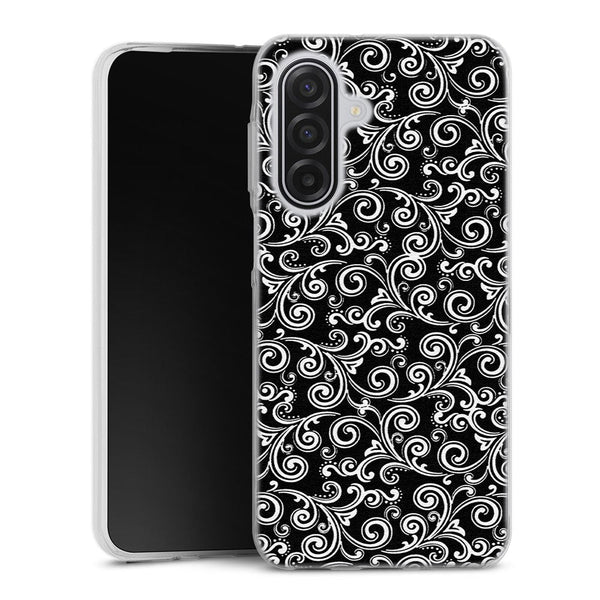 Coque Samsung A17 5G Black and white swirls