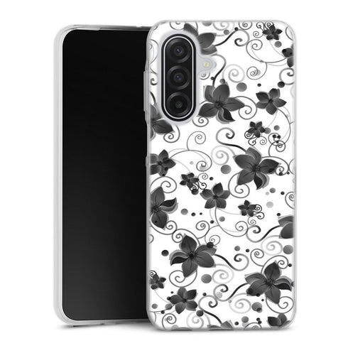 Coque Samsung Galaxy A17 5G Black Flower | Housse silicone, antichocs, protection optimale - Motif floral noir