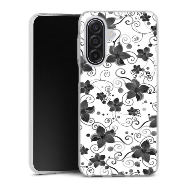Coque Samsung Galaxy A17 5G Black Flower | Housse silicone, antichocs, protection optimale - Motif floral noir