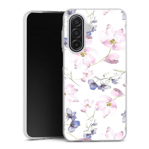 Coque Samsung Galaxy A17 5G fleurs aquarelles | Housse silicone, antichocs, protection optimale - Motif floral Pastel