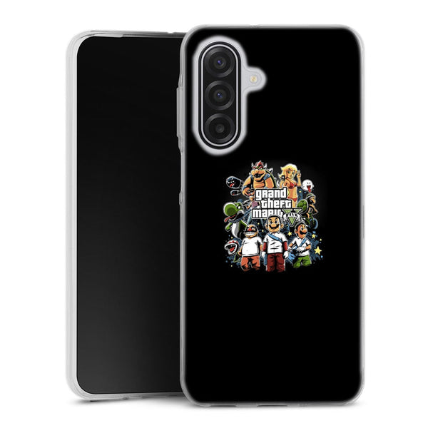 Coque Samsung Galaxy A17 5g Grand Theft Mario | Housse silicone, Protection optimale - Motif Jeux video Gaming