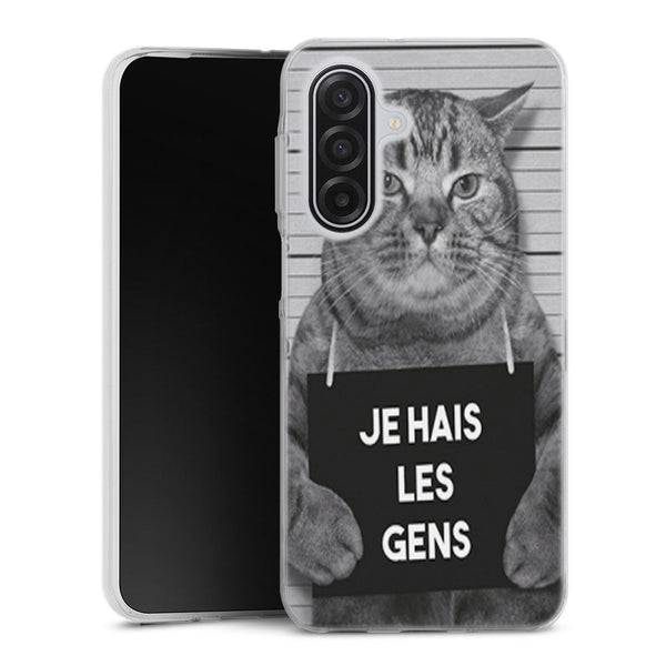 Coque Samsung Galaxy A17 5G I hate People Jail Cat