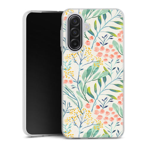 Coque Samsung Galaxy A17 5G Jardin botanique | Housse silicone, antichocs, protection optimale - Motif floral