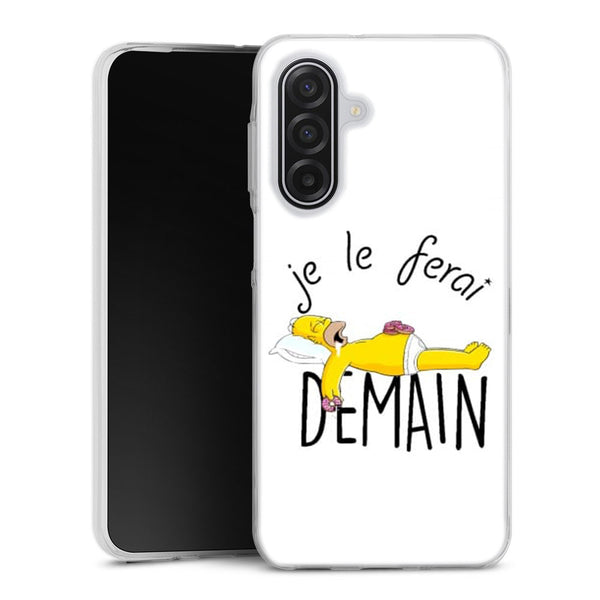 Coque Samsung A17 5G Je le ferai demain Homer donuts
