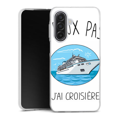 Coque Samsung Galaxy A17 5G Je Peux pas J'ai Croisiere Bateau | Housse silicone, antichocs, protection optimale - Motif floral
