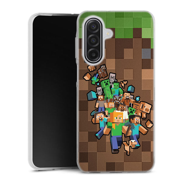 Coque Samsung Galaxy A17 5g Minecraft creeper forest | Housse silicone, Protection optimale - Motif Jeux video Gaming