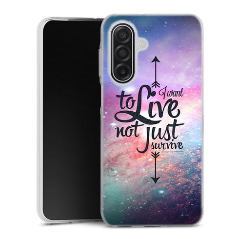 Coque Samsung Galaxy A17 5G Not Just Survive | Housse silicone, antichocs, protection optimale - Motif floral