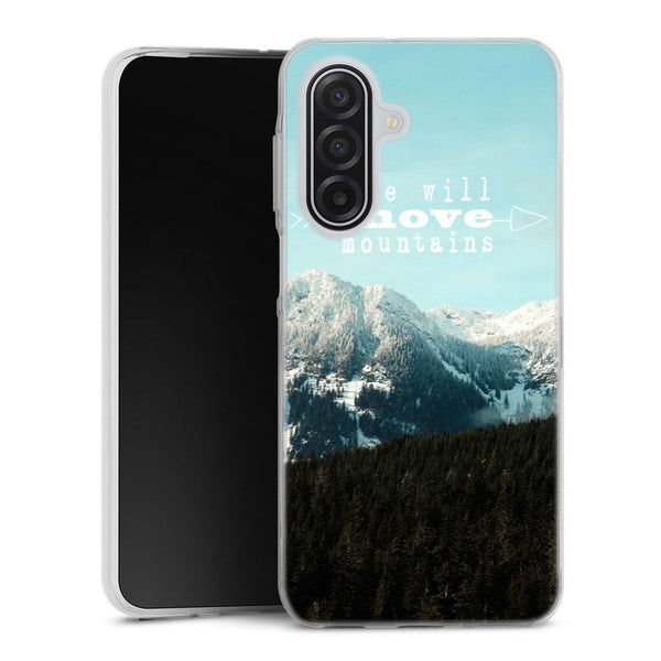 Coque Samsung Galaxy A17 5G She Will Move Mountains | Housse silicone, antichocs, protection optimale - Motif floral