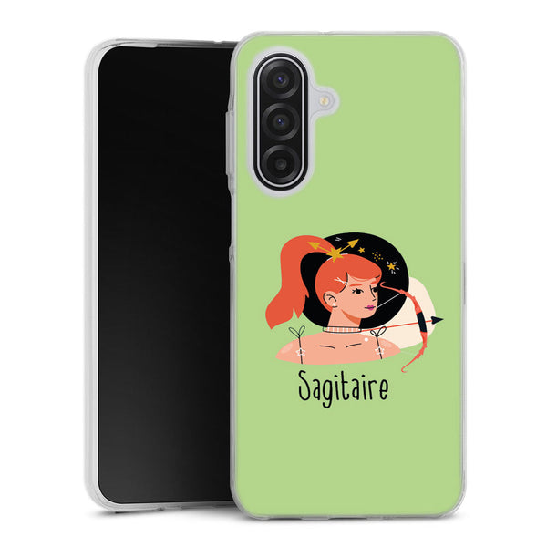 Coque de protection en silicone Samsung A17 5G Zodiac Sagitaire