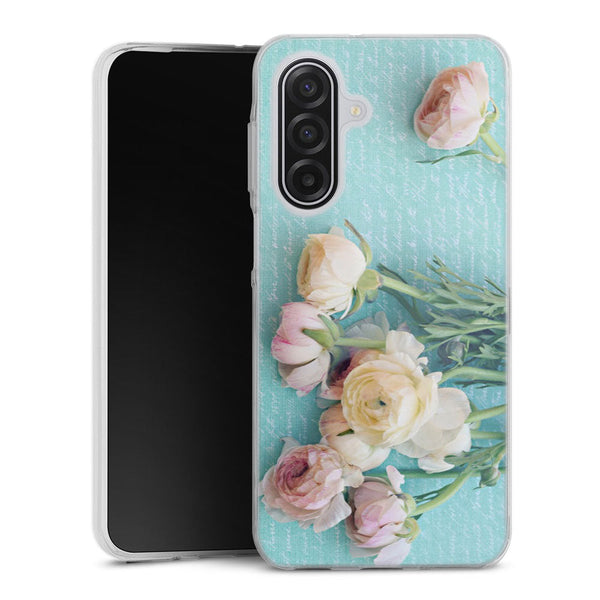 Coque Samsung Galaxy A17 5G XOXO | Housse Antichoc Silicone Souple, Ultra Fine, Protection intégrale, Motif Floral