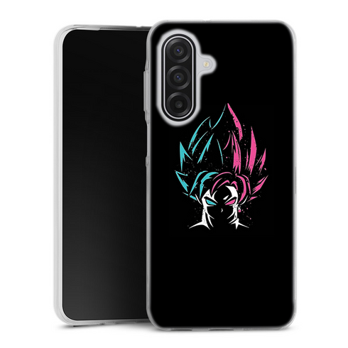 Coque Samsung a17 5G Dragon Ball Sangoku Fusion en silicone noir, personnalisée en France, livraison 48h
