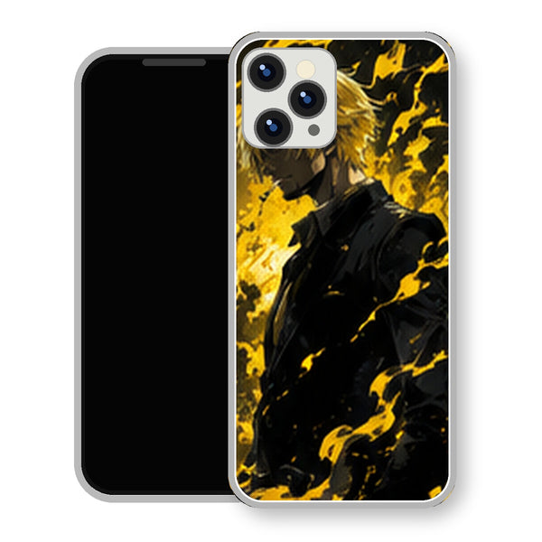 Coque Sanji One Piece Silhouette Aura Jaune | Samsung & iPhone - coque Sanji One Piece pour SAMSUNG GALAXY A57 5G