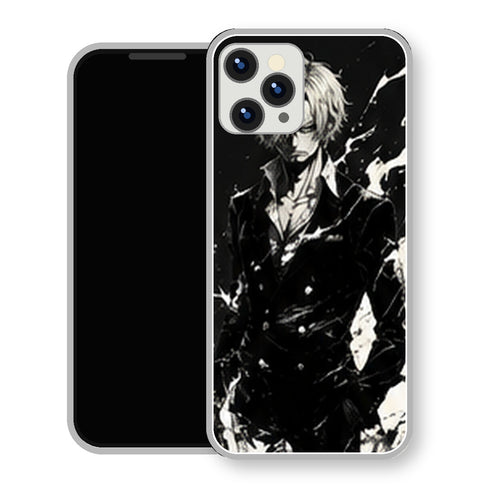 Coque Sanji One Piece Noir Blanc Encre | Samsung & iPhone - coque Sanji One Piece pour SAMSUNG GALAXY A57 5G