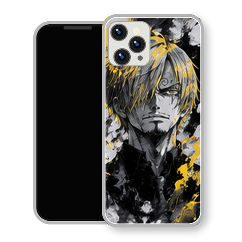 Coque Sanji One Piece Portrait Encre Jaune | Samsung & iPhone - coque Sanji One Piece pour SAMSUNG GALAXY A57 5G