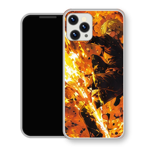 Coque Sanji One Piece Kick Flammes Rouges | Samsung & iPhone - coque Sanji One Piece pour SAMSUNG GALAXY A57 5G