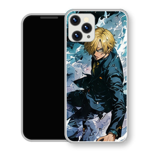 Coque Sanji One Piece Combat Vague Bleue | Samsung & iPhone - coque Sanji One Piece pour SAMSUNG GALAXY A57 5G
