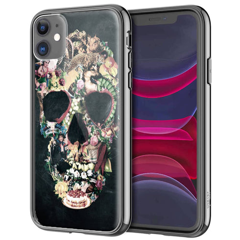 Coque Skull Vintage pour iPhone, Samsung, Huawei