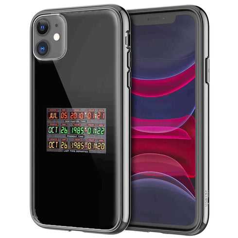 Coque Time Machine Back To The Futur pour smartphones iPhone, Samsung, Huawei