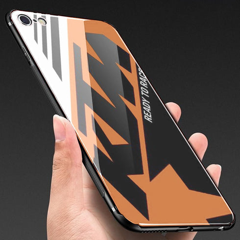 Coque de Verre Trempé KTM Racing Orange and Black pour iPhone 6, 6s