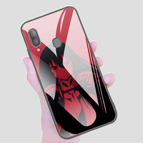 Coque personnalisée en Verre Trempé pour Samsung A40 Akame Ga Kill