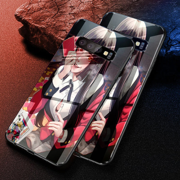 Yumeko Jabami Poker Gambling School | Coque Samsung S10 | Tpu Antichocs | Protection Compatible Galaxy 10 Plus, S10 LTE, Verre Trempé - MaCoquePerso