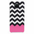 Coque pour Xiaomi Mi 10T Chevrons Colorés Rose et Noir - MaCoquePerso