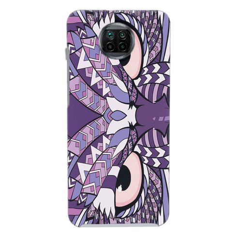 Coque Xiaomi Mi 10T Hibou violet Azteque - MaCoquePerso