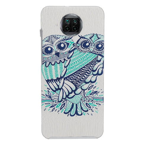 Coque Xiaomi Mi 10T Hiboux Turquoises - MaCoquePerso