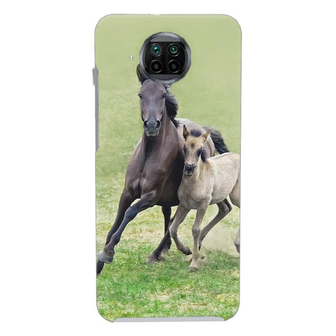 Coque Xiaomi Mi 10T Horses, Wild Duelmener ponies, mare and foal - MaCoquePerso